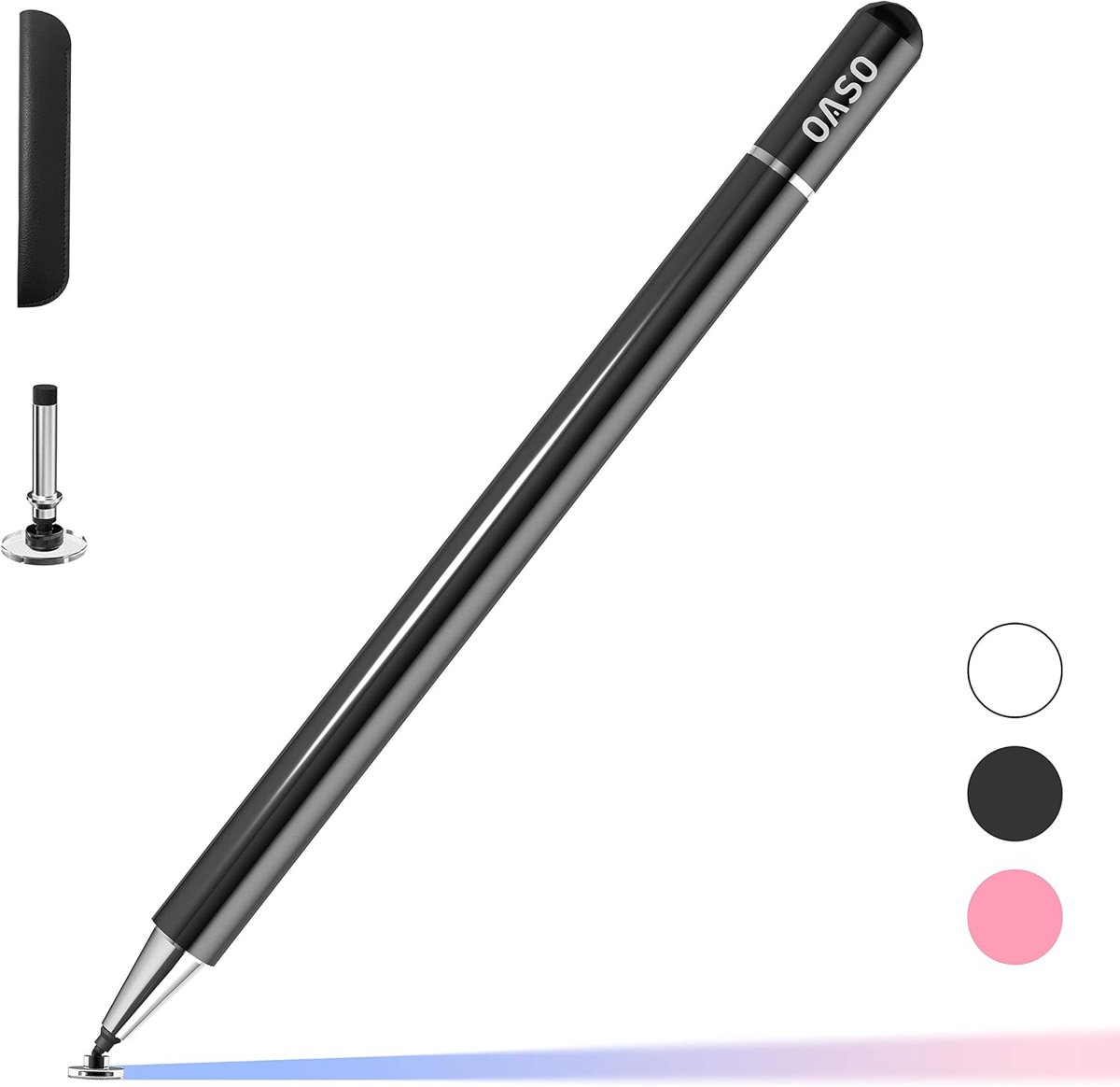OASO Disc Tip Stylus with Magnet Cap — Black